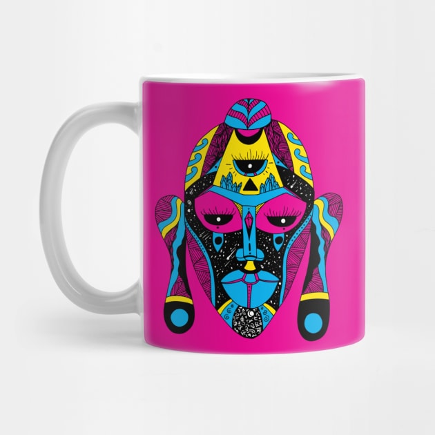 CMYK African Mask 7 by kenallouis